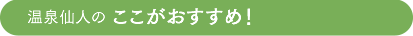 ここがおすすめ！